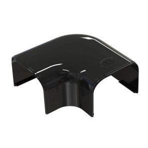 Tecnosystemi platte bocht 90 graden zwart 75mm