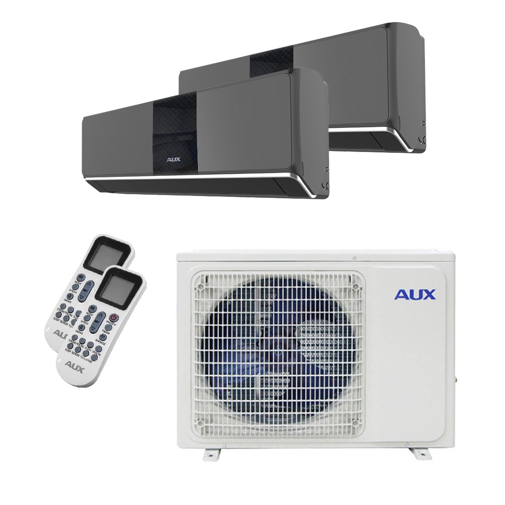 pak Zeldzaamheid Vernauwd AUX multi-split unit airco 5.0 kW Titanium met 2 binnen units - Airco Webwinkel pak Zeldzaamheid Vernauwd AUX multi-split unit airco 5.0 kW Titanium met 2 binnen units - Airco Webwinkel