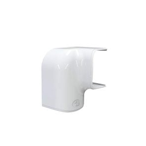 Tecnosystemi bocht verticaal / horizontaal rechts wit 75mm