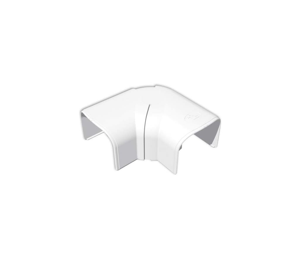 Tecnosystemi verstelbare platte bocht 80°-135° wit 75mm