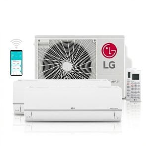 LG DUALCOOL MU2R15 + PZ09NYN (2x) Multisplit 4,1 kW totaalpakket