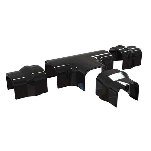 Tecnosystemi T-stuk zwart 102mm