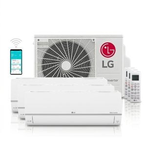 LG DUALCOOL MU3R19 + PZ12.NYN+ PZ09.NYN (2x) Multisplit 5,3 kW totaalpakket