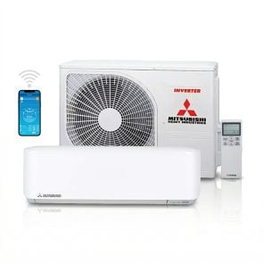 Mitsubishi SRK/SRC 25 ZS-WF split unit airco 2,5 kW totaal pakket incl WiFi