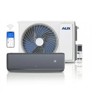 AUX split unit airco 5,0 kW totaal pakket incl WiFi (Q-smart Zilver)