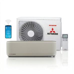 Mitsubishi SRK/SRC 50 ZS-WFT Titanium split unit airco 5,0 kW totaal pakket incl WiFi