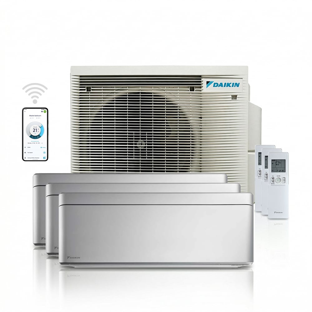 Daikin Stylish FTXA35CS + FTXA20CS (2x) + 3MXM52A totaalpakket