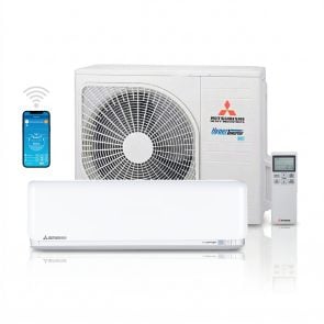 Mitsubishi SRK/SRC 25 ZSX-WF split unit airco 2,5 kW totaal pakket (Hyper Inverter)