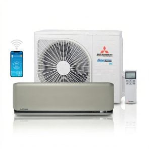 Mitsubishi SRK/SRC 25 ZSX-WFT Titanium split unit airco 2,5 kW totaal pakket (Hyper Inverter)
