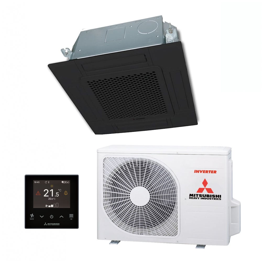 Mitsubishi Cassette unit FDTC 60 VH totaalpakket zwart