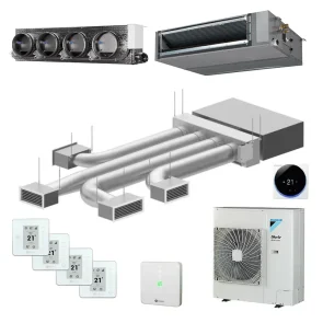 Airzone + Daikin FBA71 - Easyzone 25 plus met 4 zones