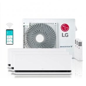 LG DUALCOOL MU3R21 + H09S1D (2x) + H12S1D Multisplit 6,2 kW totaalpakket