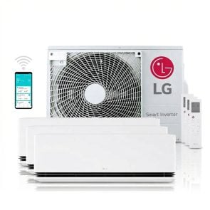 LG DUALCOOL MU3R19 + H09S1D (2x) + H12S1D Multisplit 5,3 kW totaalpakket