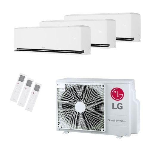 LG DUALCOOL MU3R19 + H09S1D (2x) + H12S1D Multisplit 5,3 kW totaalpakket
