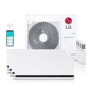 LG DUALCOOL MU4R25 + H09S1D (3x) + H12S1D Multisplit 7,0 kW totaalpakket