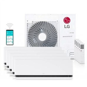 LG DUALCOOL MU5R30 + H09S1D (4x) + H12S1D Multisplit 8,8 kW totaalpakket