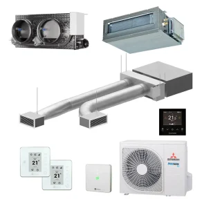 Airzone + Mitsubishi FDUM50VH - Easyzone 25 plus met 2 zones