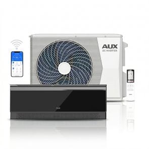 AUX split unit airco 3,5 kW “C-Serie Zwart” incl WiFi, 4D swing, UV technologie en Heat belt
