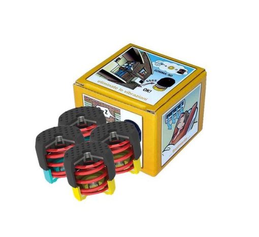 Soleco trillingsdemperset Geel 50-80kg