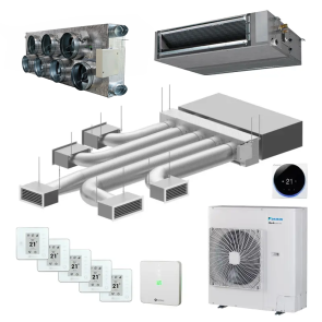 Airzone + Daikin FBA125A - Easyzone 25 plus met 7 zones