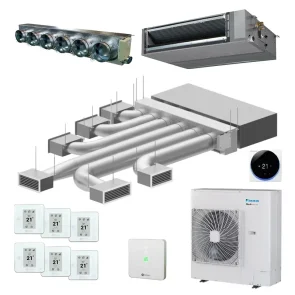 Airzone + Daikin FBA140A - Easyzone 25 plus met 6 zones
