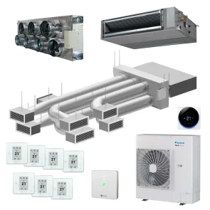 Airzone + Daikin FBA140A - Easyzone 25 plus met 7 zones