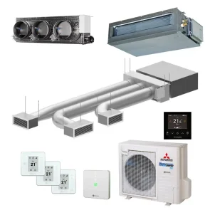 Airzone + Mitsubishi FDUM71VH - Easyzone 25 plus met 3 zones