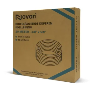 Novari duo leidingset 3/8" x 5/8" - 20 meter zonder koppelingen