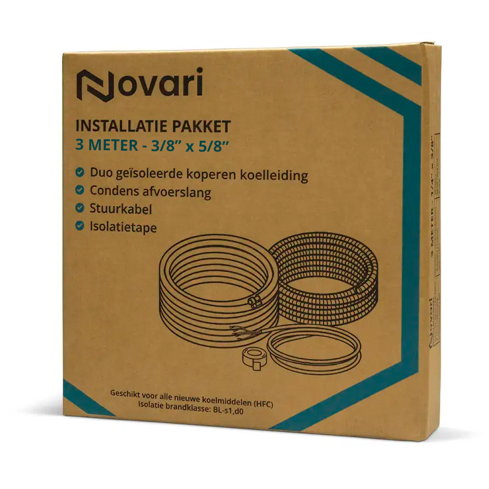 Novari 3/8 x 5/8 complete aansluitset - 3 meter