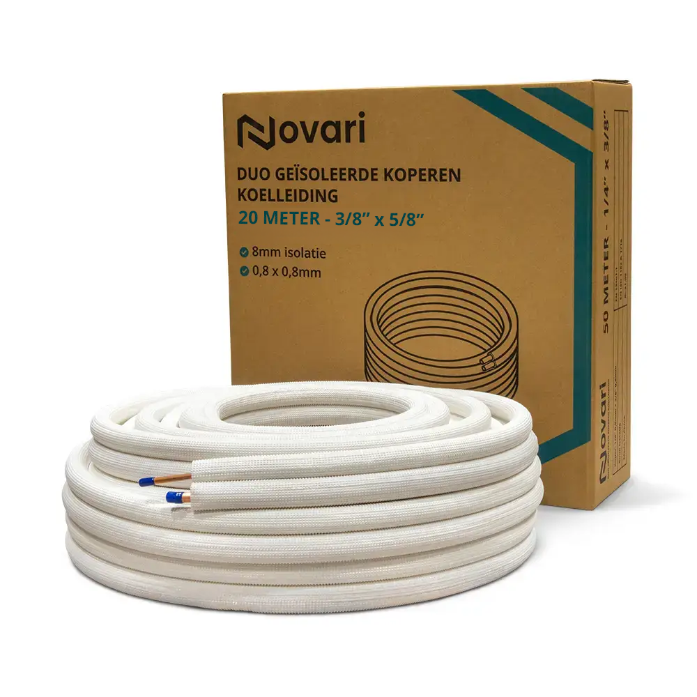 Novari duo leidingset 3/8" x 5/8" - 20 meter zonder koppelingen - Afbeelding 2